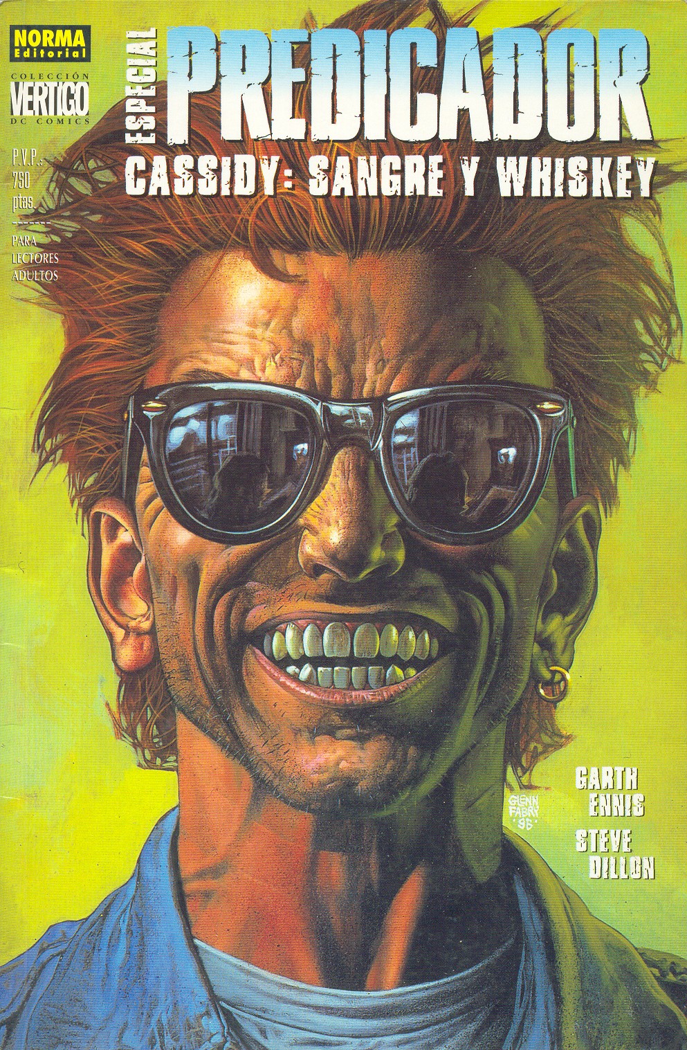 Carátula Predicador - Cassidy Sangre y Whiskey.cbr