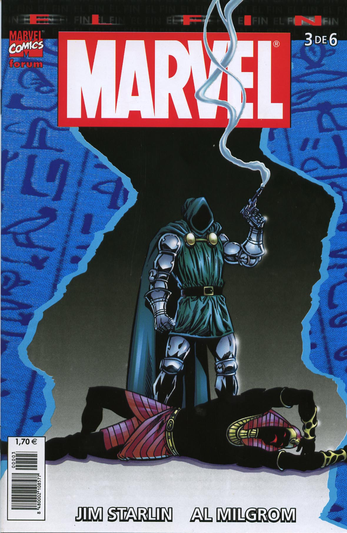 Carátula Sagas cosmicas de Thanos - 30 El Fin .cbr