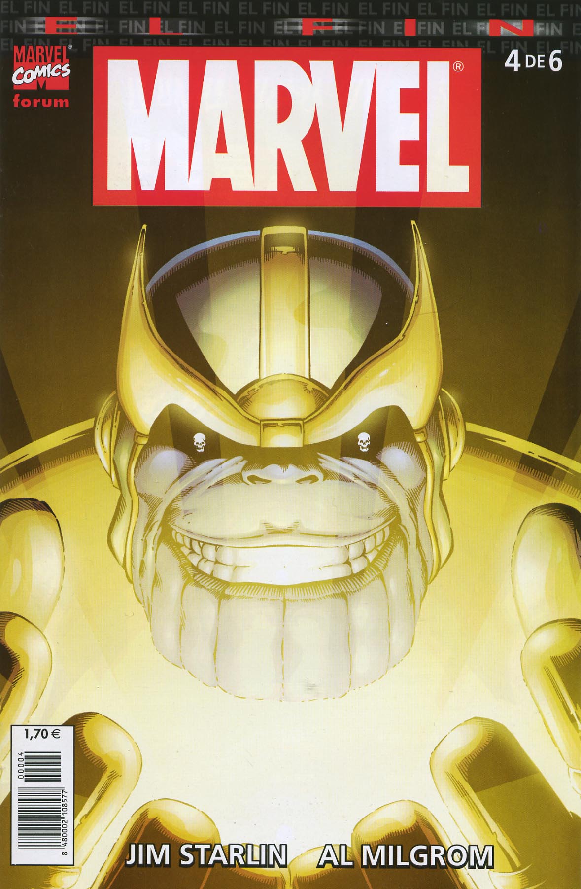 Carátula Sagas cosmicas de Thanos - 31 El Fin.cbr