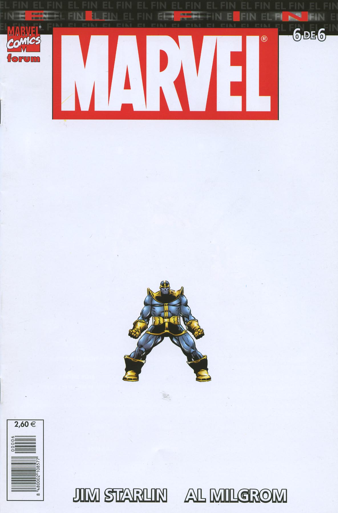Carátula Sagas cosmicas de Thanos - 33 El Fin.cbr