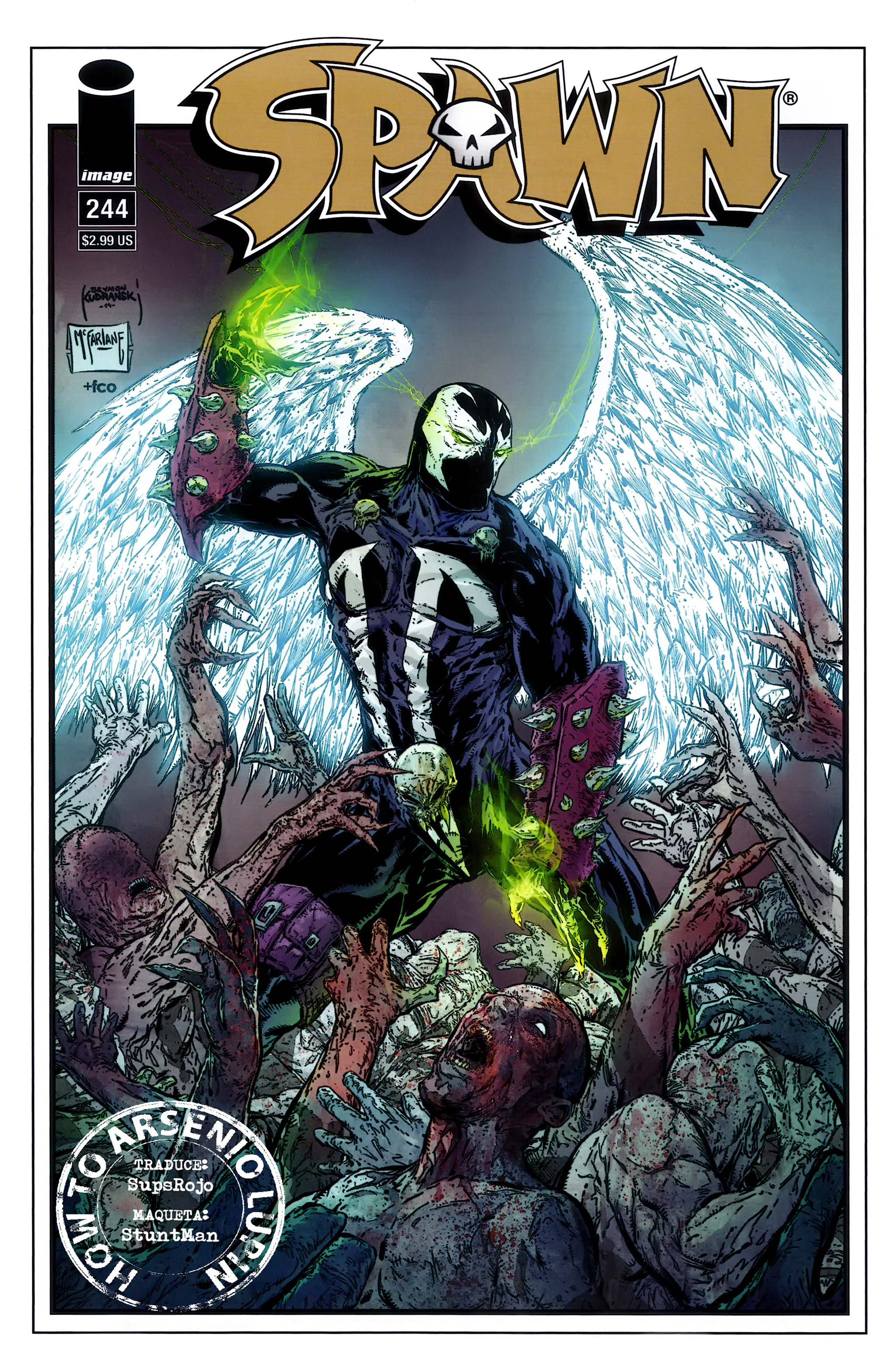 Carátula Spawn #244.cbr