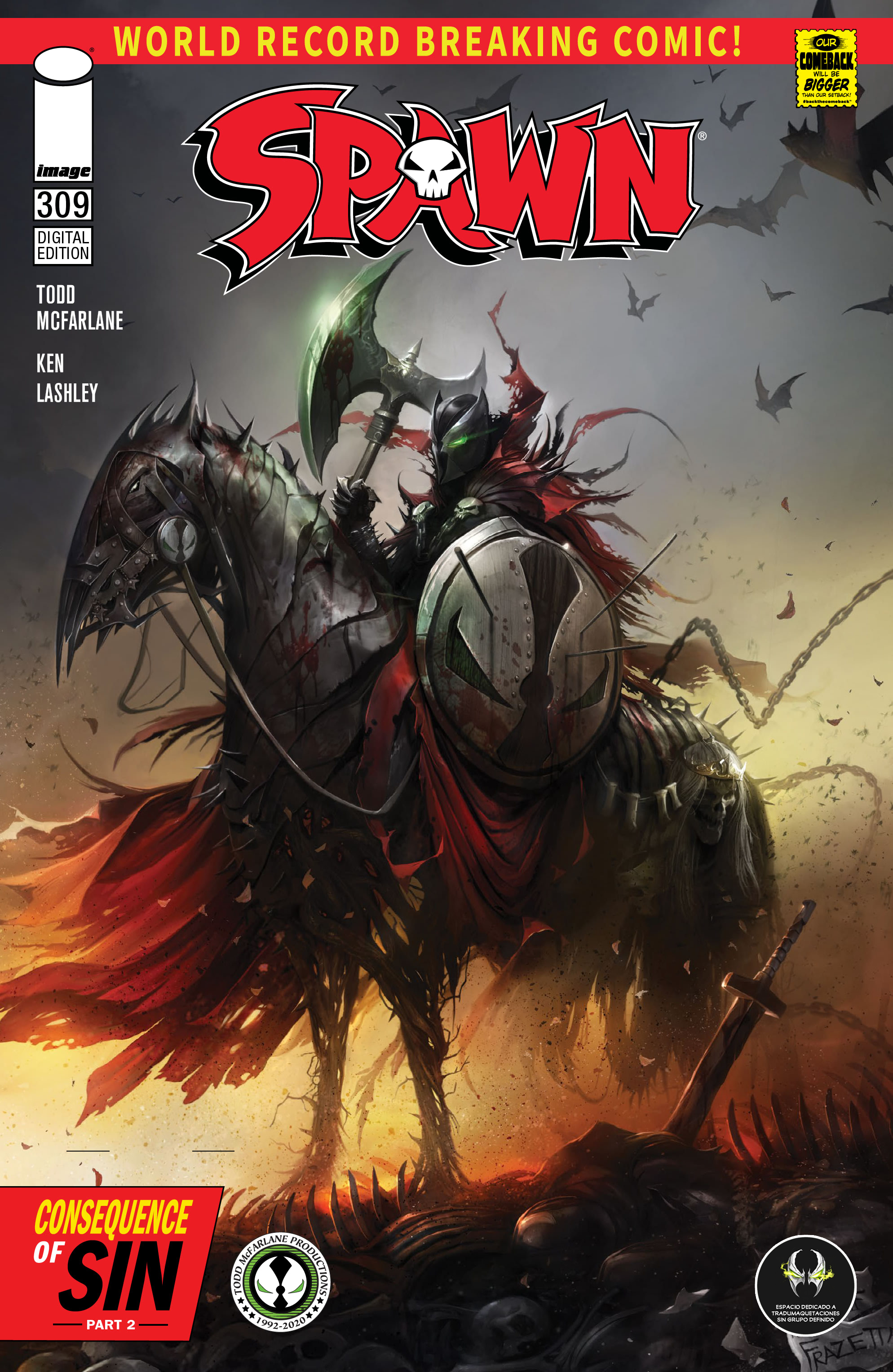 Carátula Spawn #309.cbr