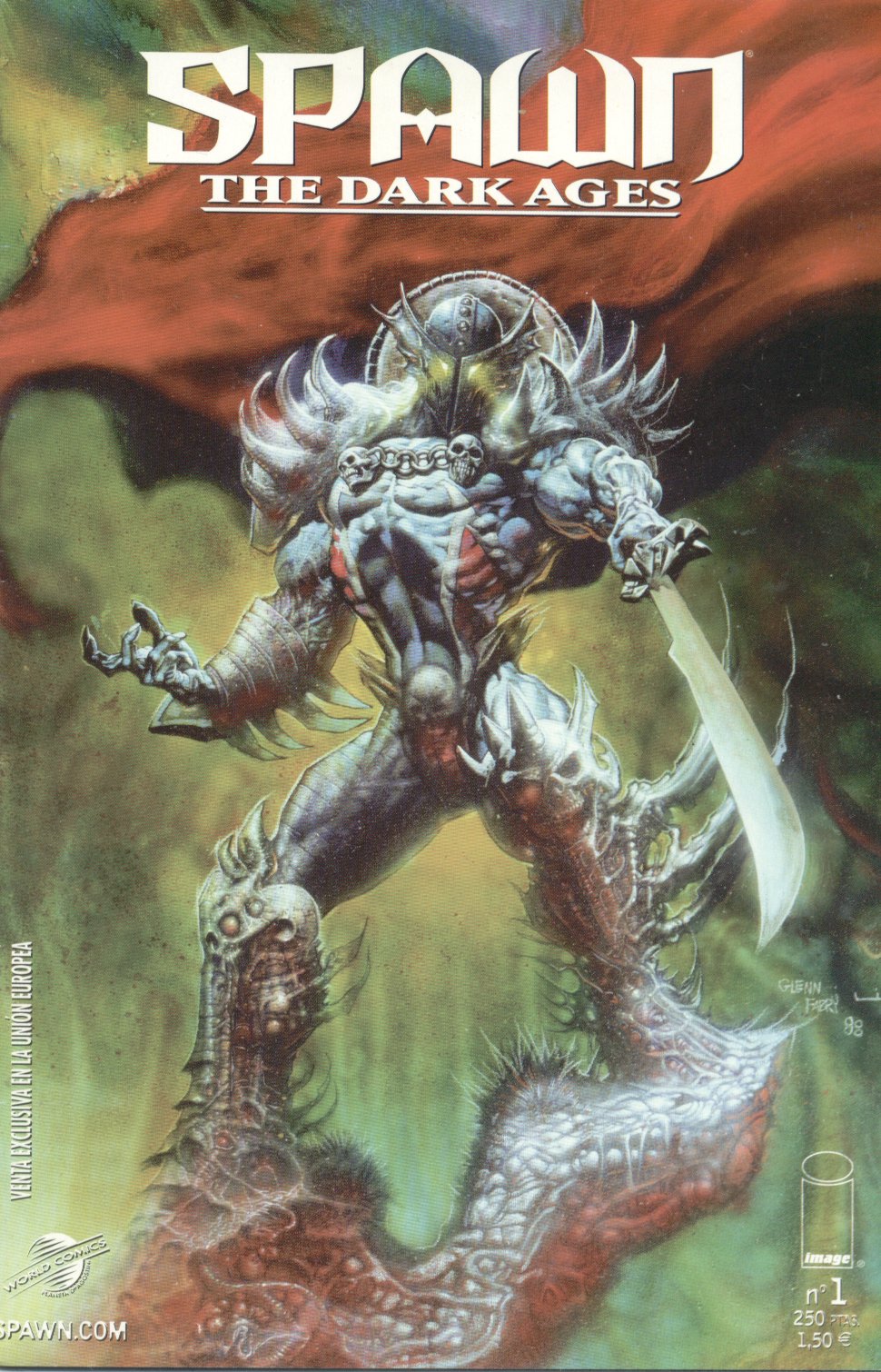 Carátula Spawn. The Dark Ages 01 [Español].cbr