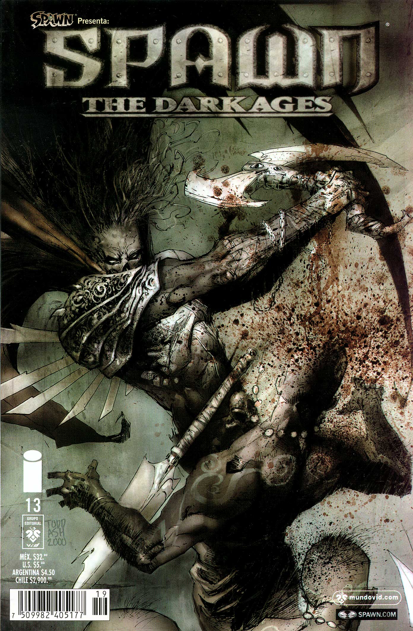 Carátula Spawn. The Dark Ages 25 [Español].cbr