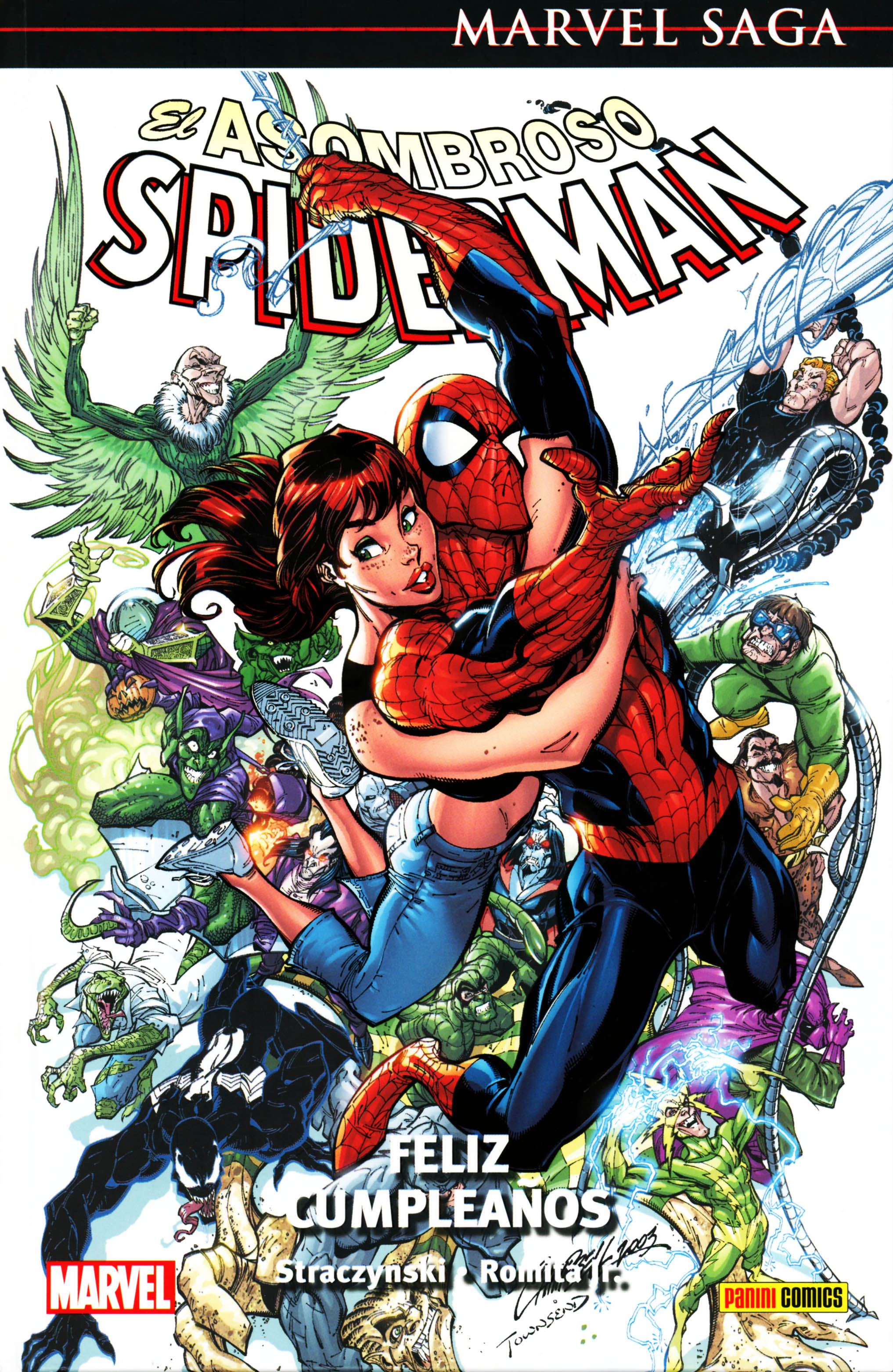 Carátula Spiderman Marvel Saga 04 Feliz Cumpleaños .cbr