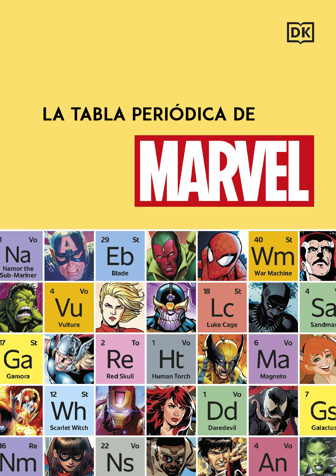 Carátula Tabla Periódica de Marvel.cbr