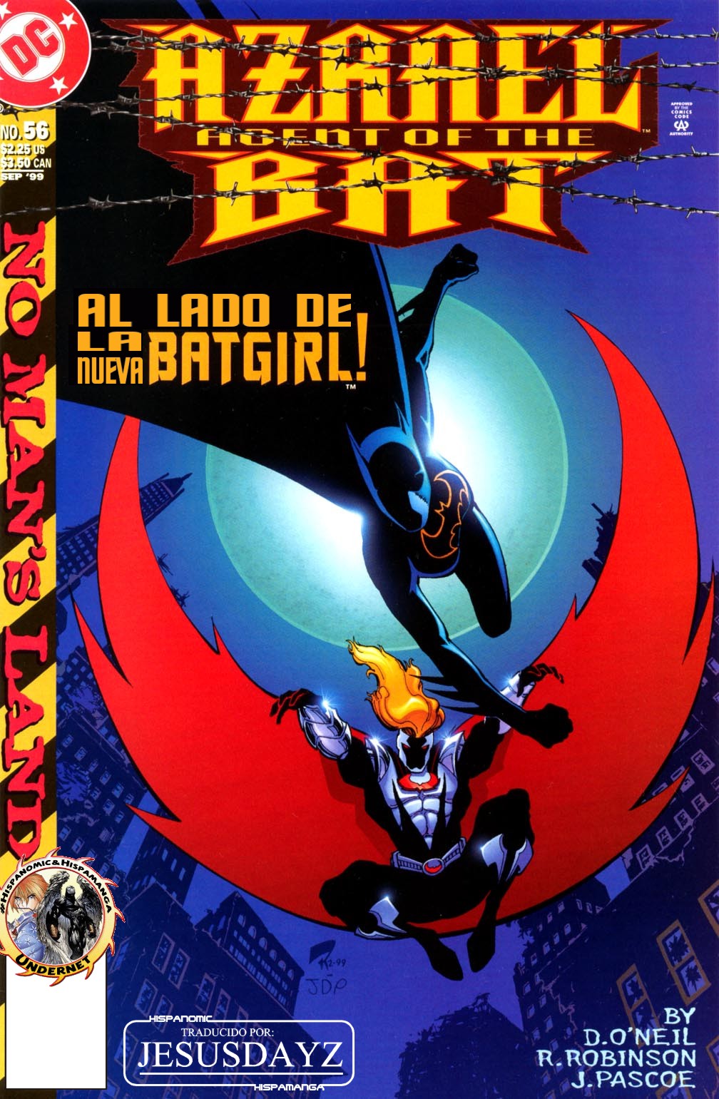 Carátula 30-Tierra de Nadie 14D - Azrael 56 - por Jesusdayz [HyH].cbr