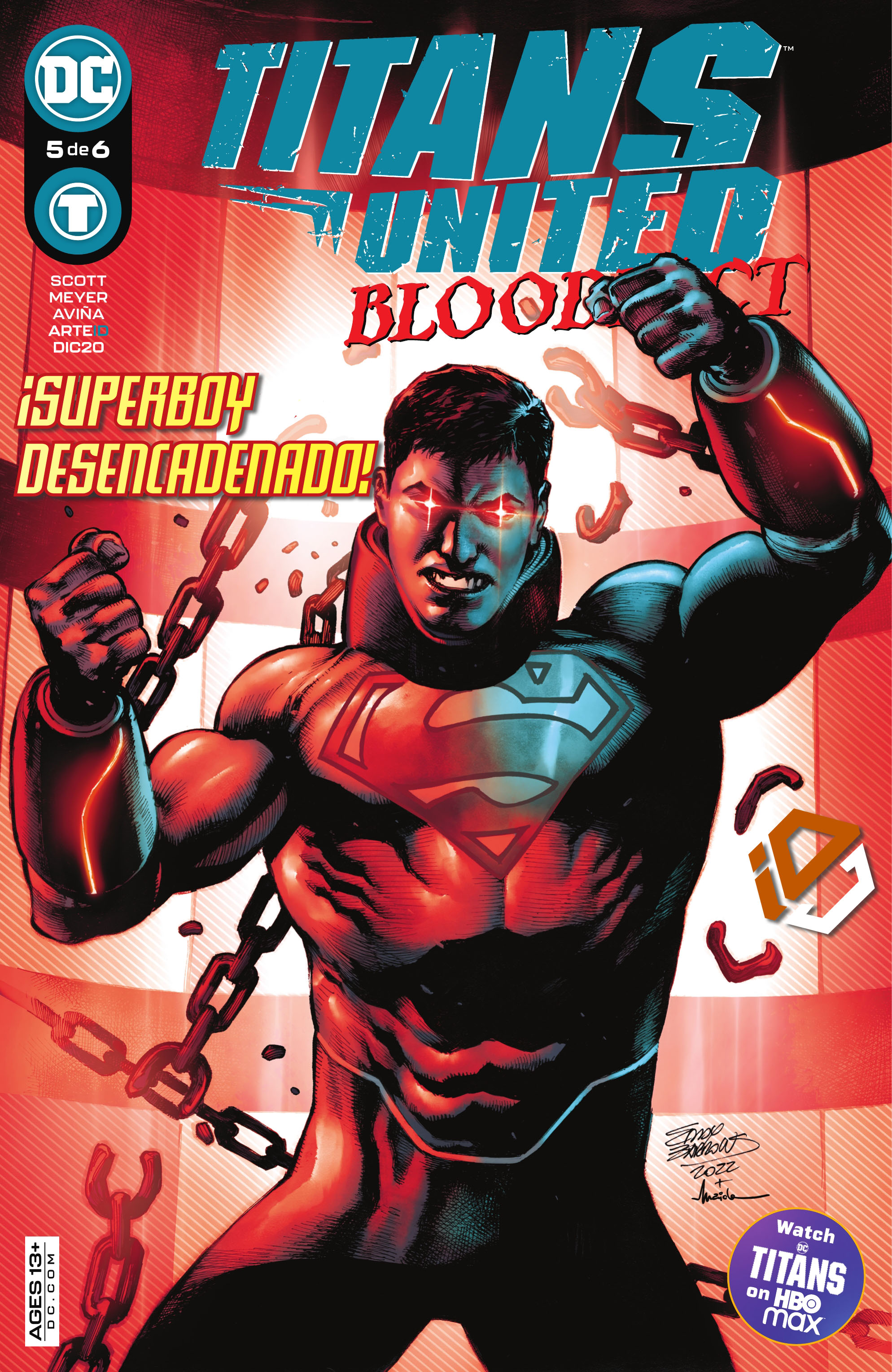 Carátula Titans United - Bloodpact #05.cbr