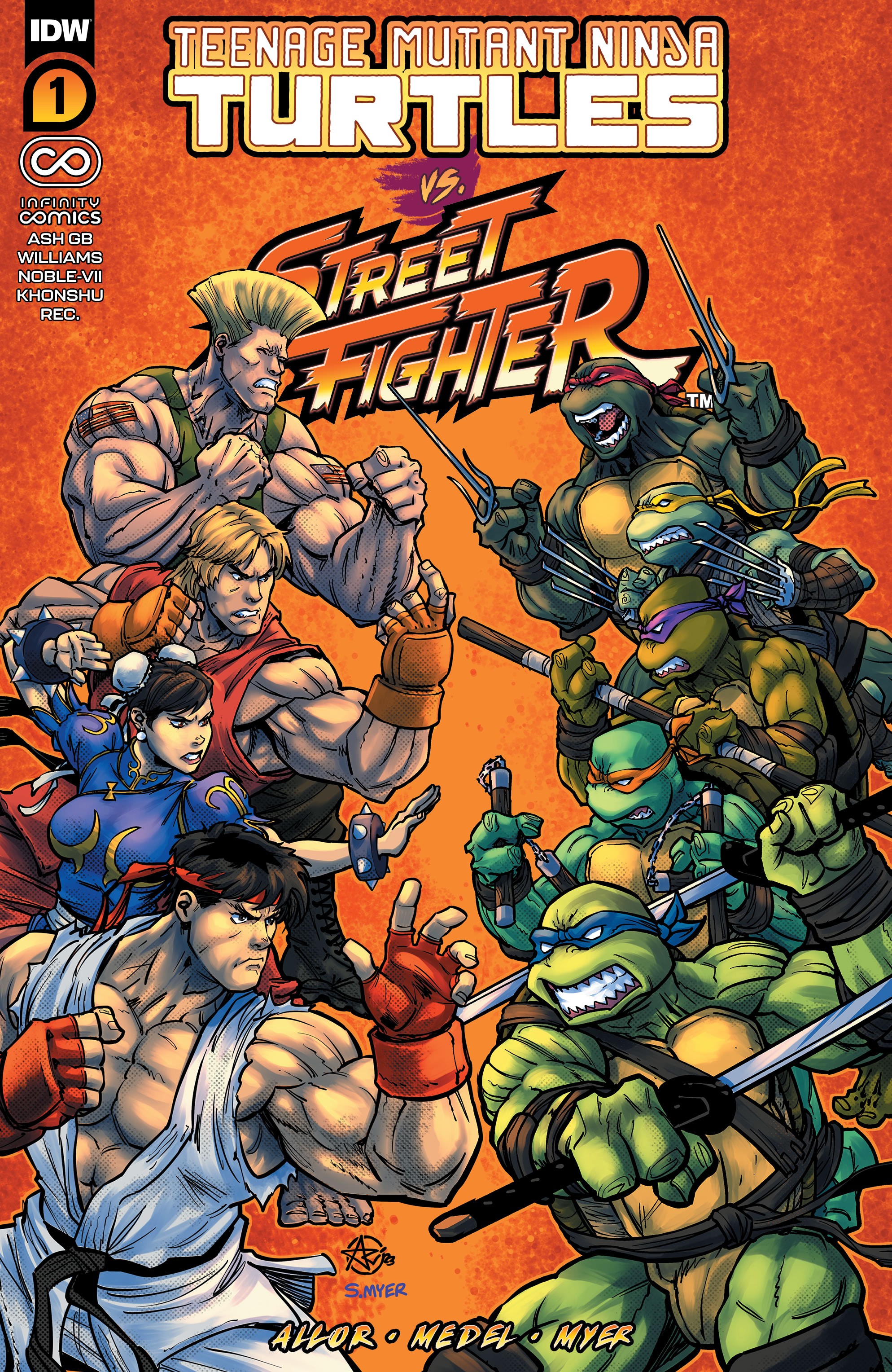 Carátula TMNT vs Street Fighter #01 [IC] @Comicverso.cbr