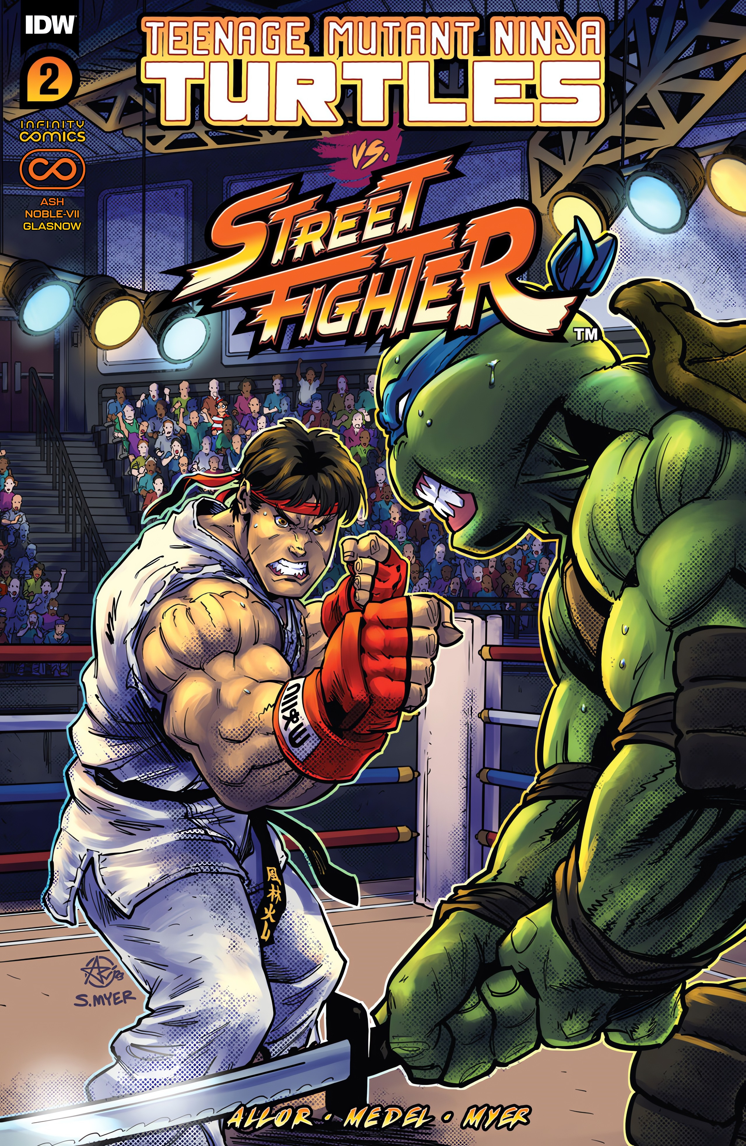 Carátula TMNT vs. Street Fighter #02 [IC] @Comicverso.CBR