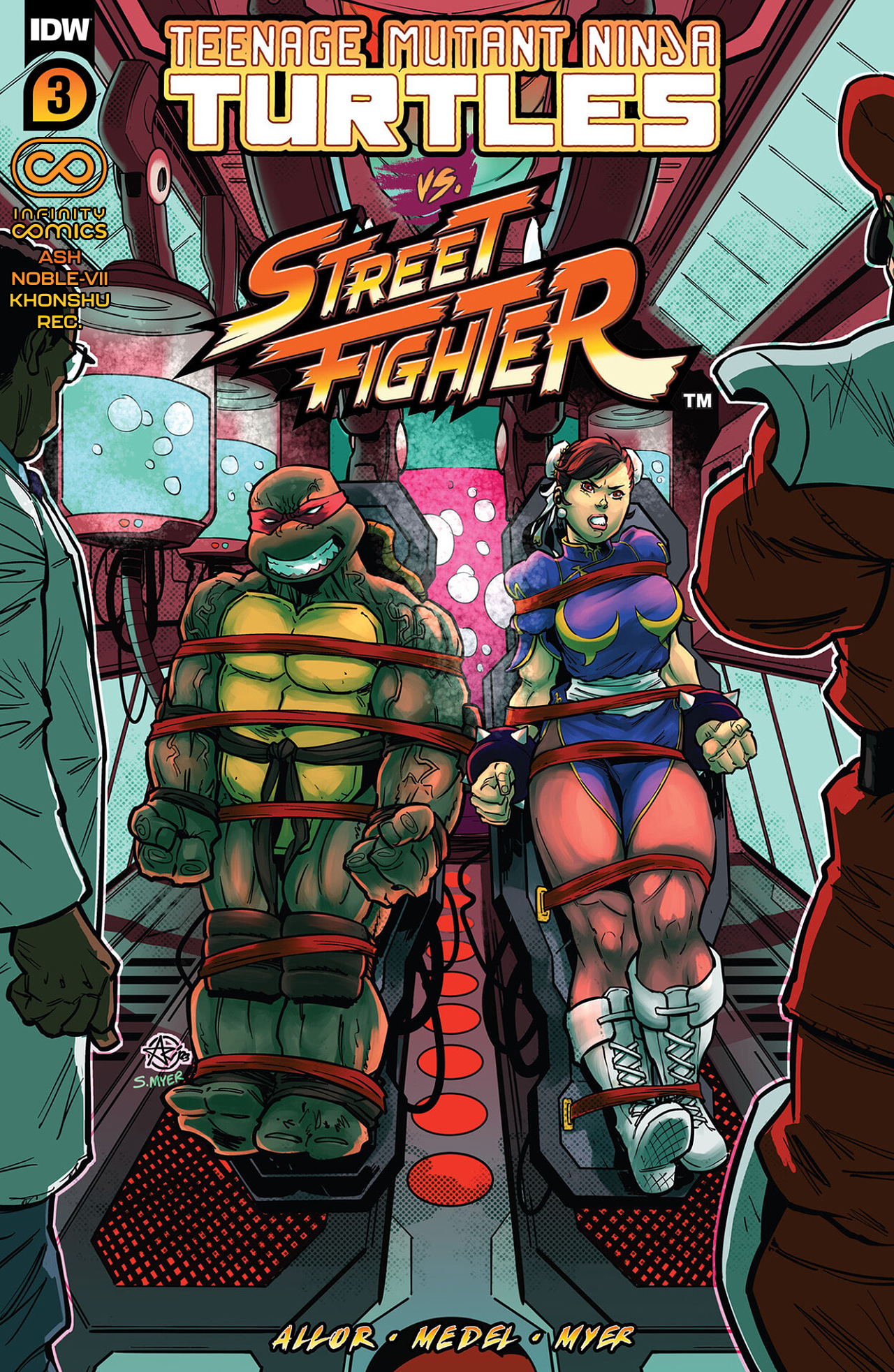 Carátula TMNT vs. Street Fighter #03 [IC] @Comicverso.CBR