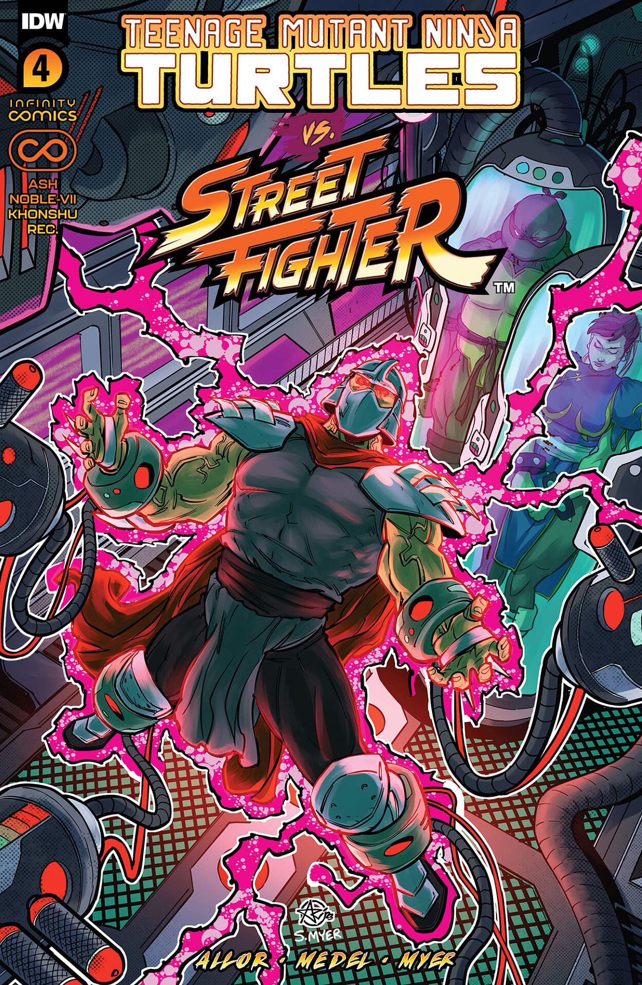 Carátula TMNT vs. Street Fighter #04 [IC] @Comicverso.CBR