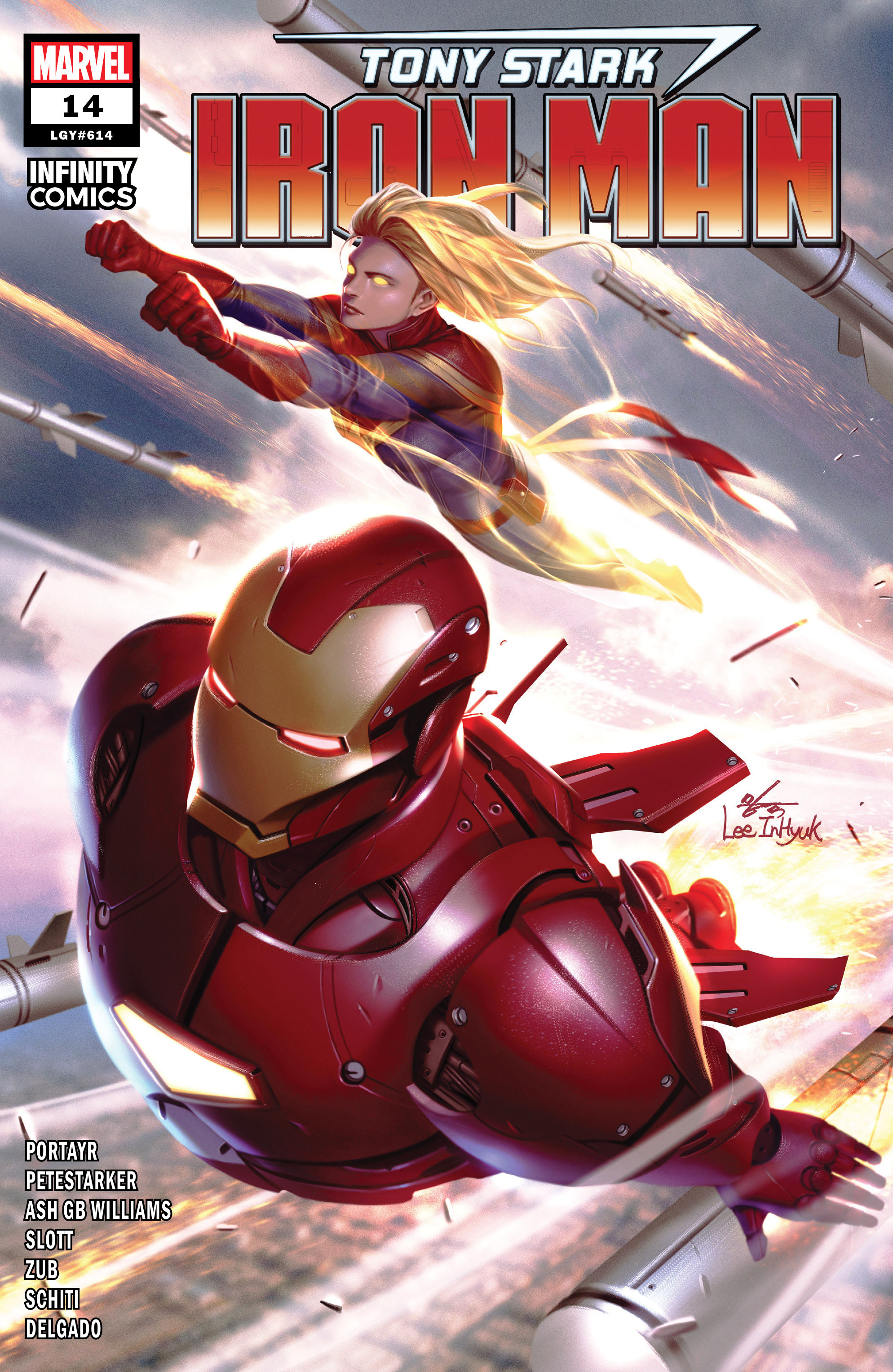 Carátula Tony Stark - Iron Man Vol. 1 #14 Infinity Comics.cbr