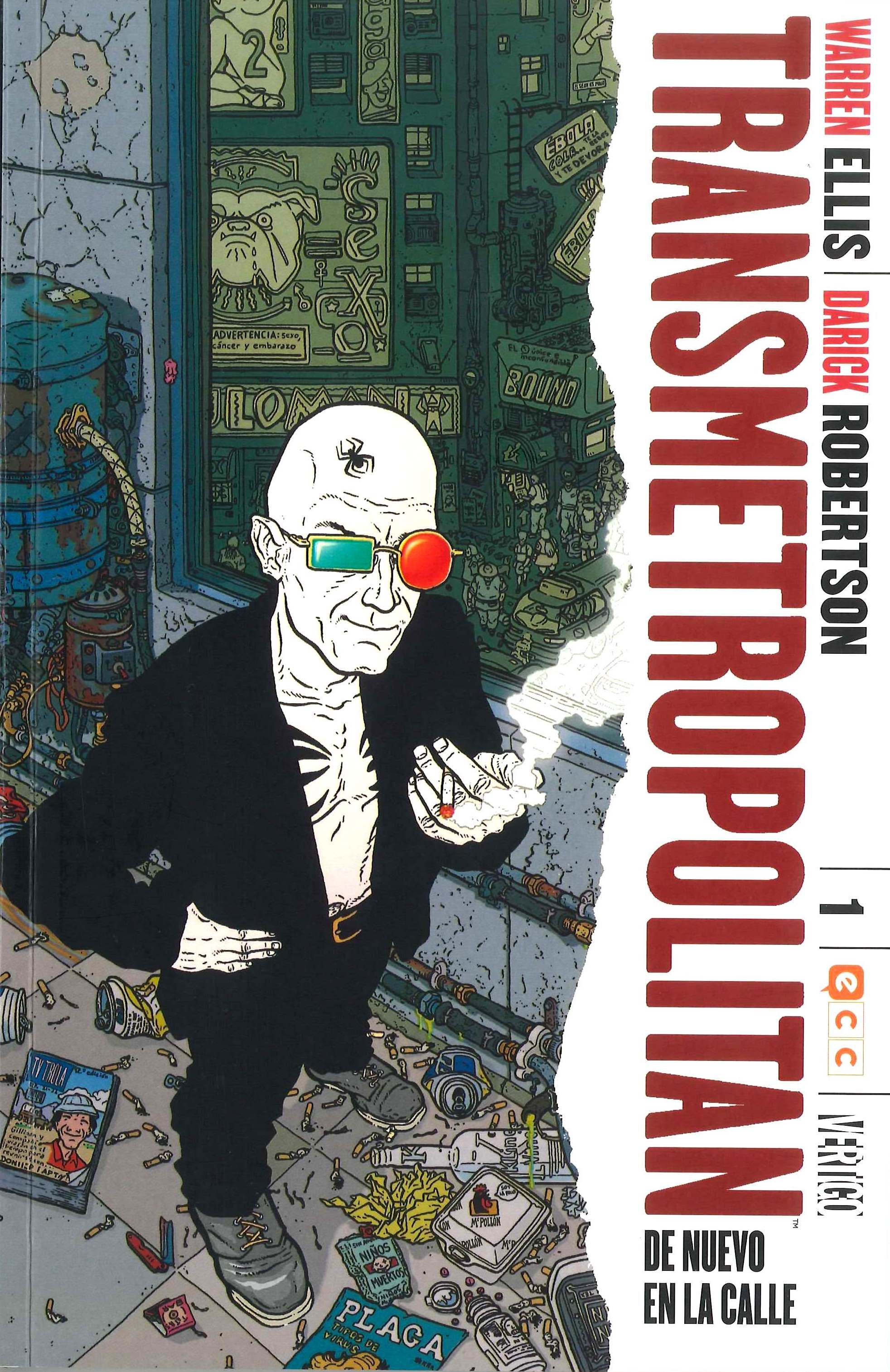 Carátula Transmetropolitan Tomo 1 ECC Cómics.cbr