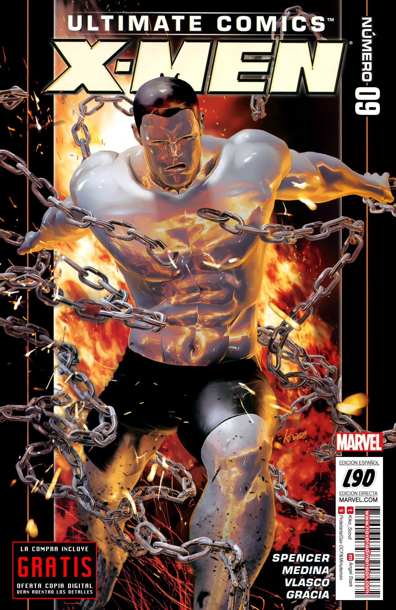 Carátula Ultimate Comics X-Men #09.cbr