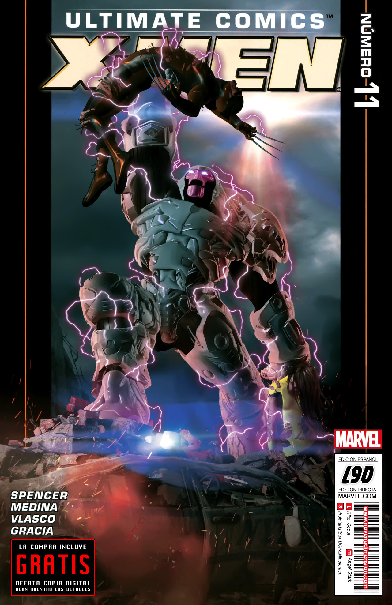 Carátula Ultimate Comics X-Men #11.cbr