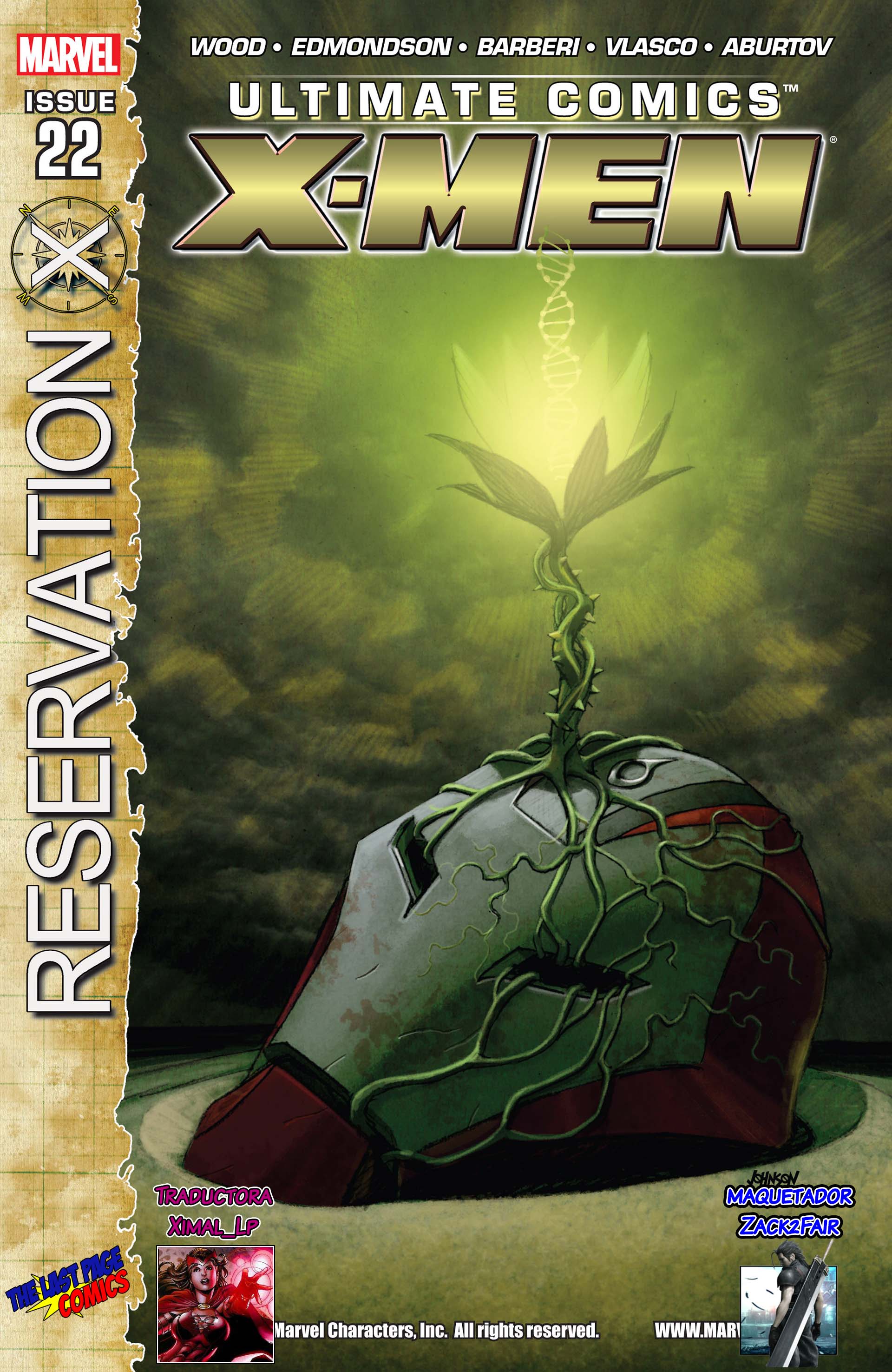 Carátula Ultimate Comics X-Men #22.cbr