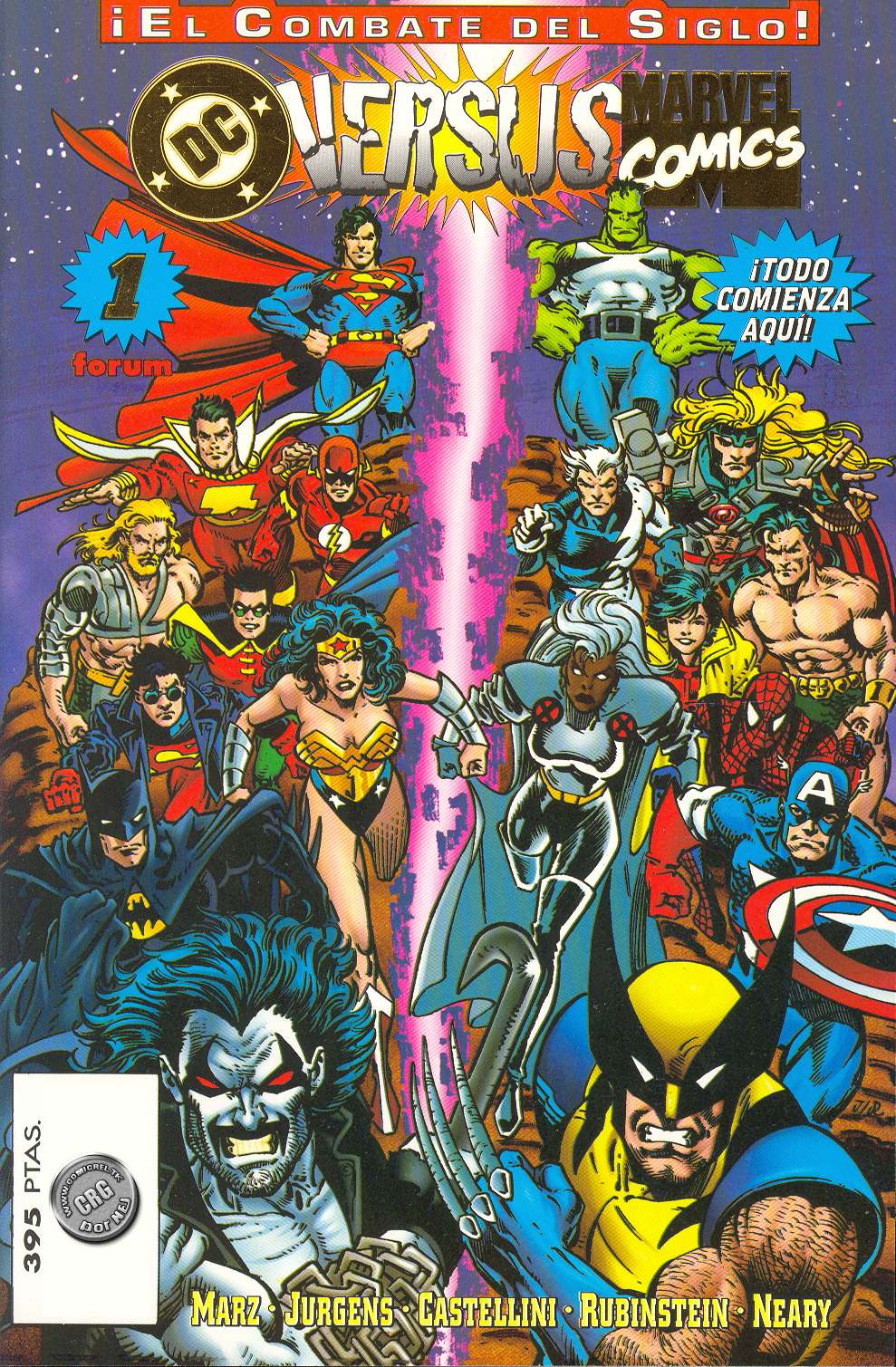 Carátula Marvel Vs DC (1 de 4)MARVEL & DC UNIDOS.cbr