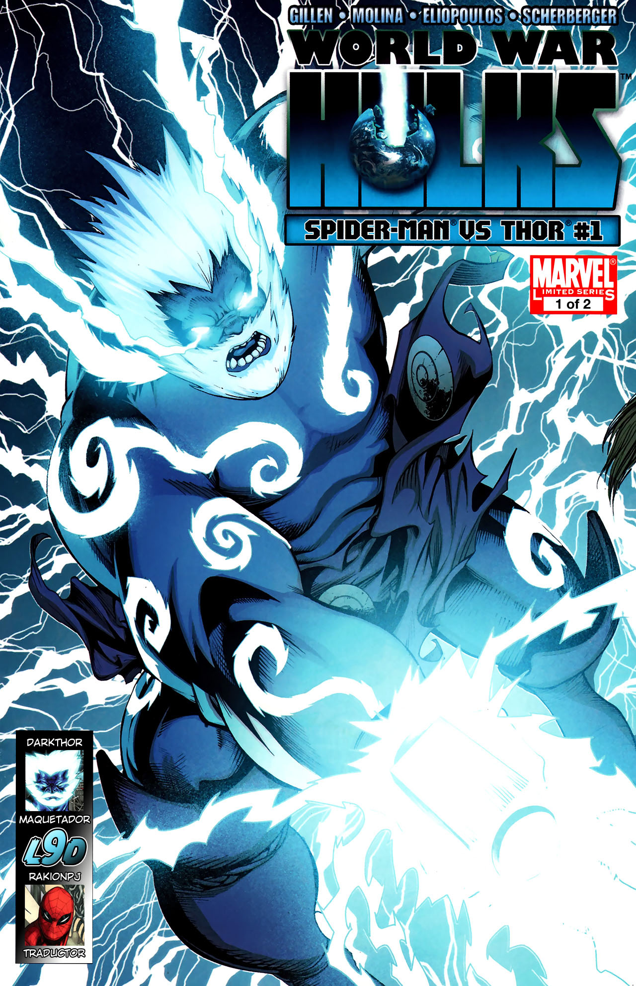 Carátula World War Hulks - Spider-Man vs Thor #01.cbr