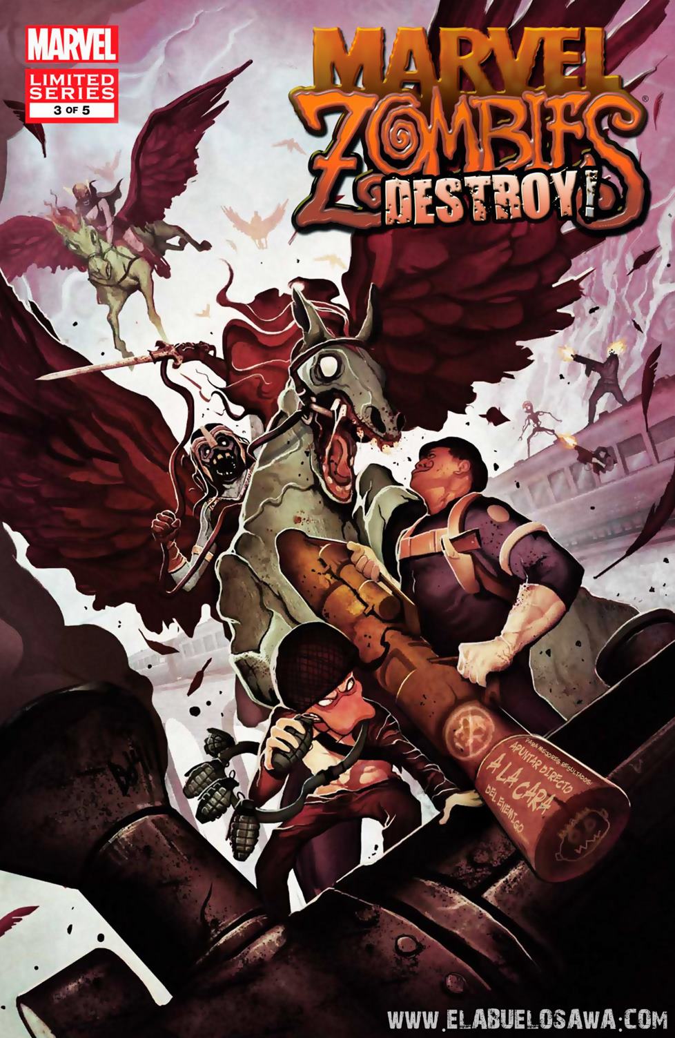 Carátula Marvel Zombies Destroy 3.cbr