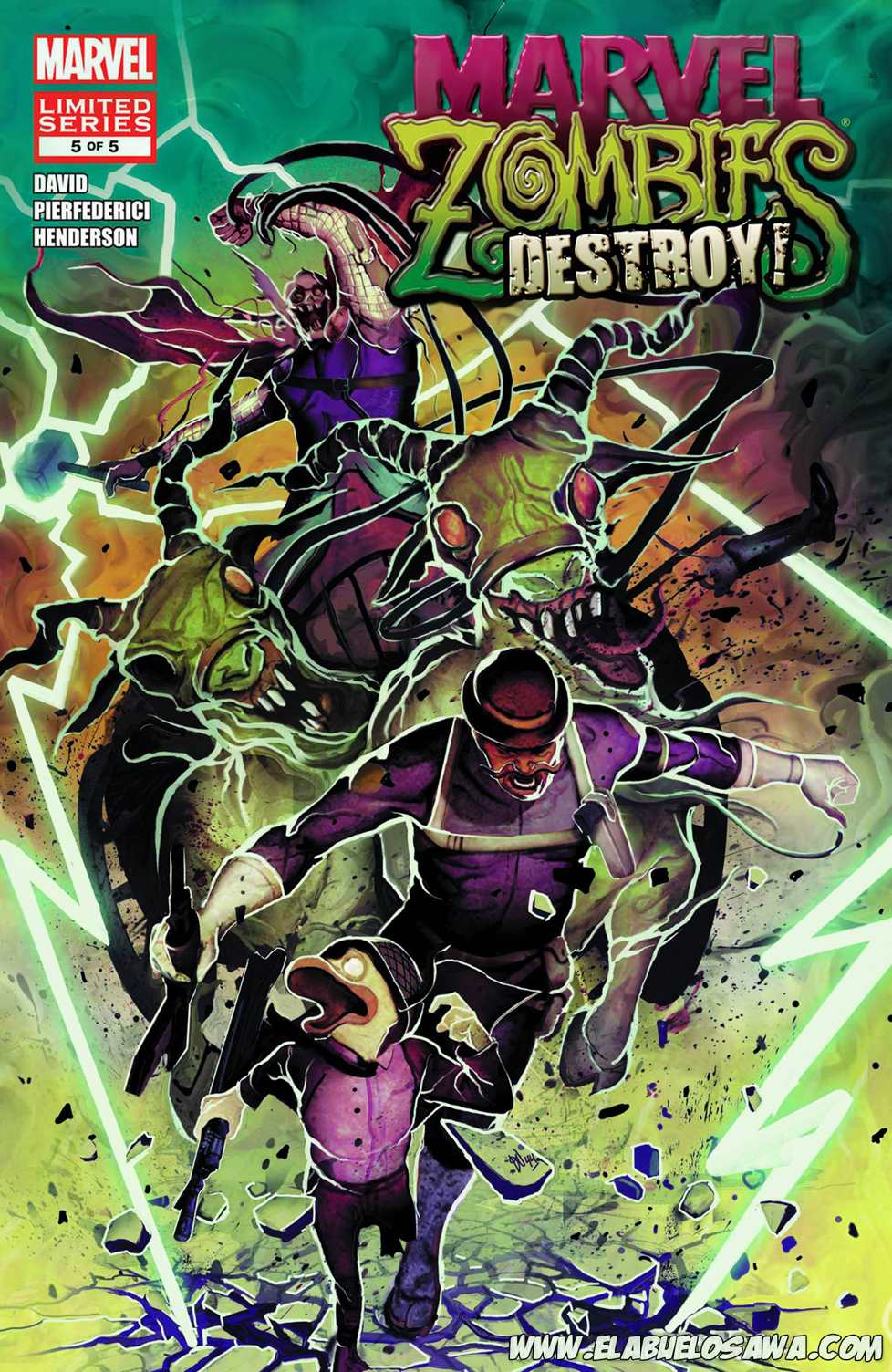 Carátula Marvel Zombies Destroy 5.cbr
