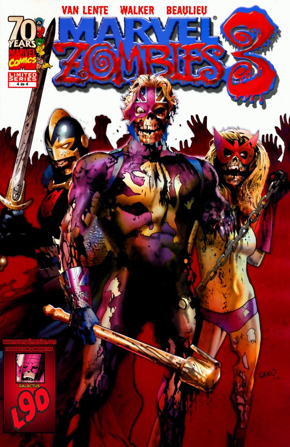 Carátula Marvel Zombies III No.4.cbr