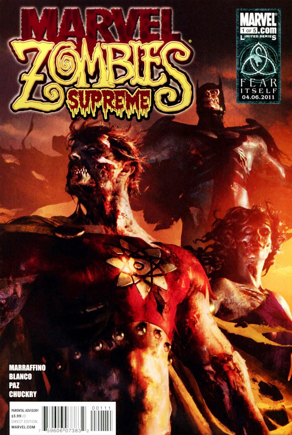 Carátula Marvel Zombies Supreme 1.cbr
