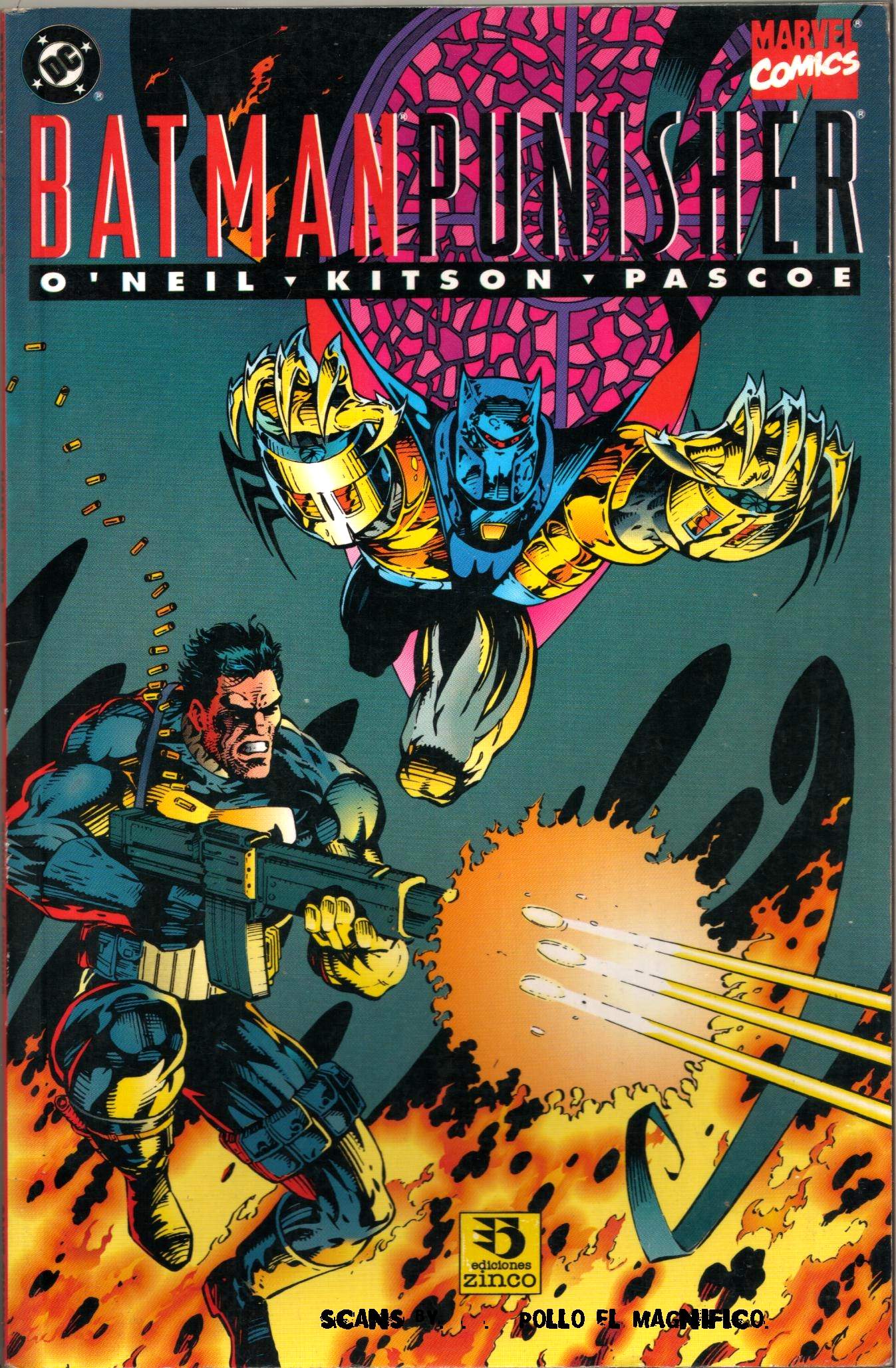 Carátula Batman-Punisher Lago de Fuego MARVEL & DC UNIDOS.cbz