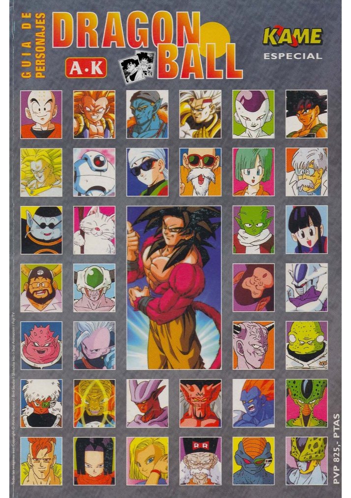 GUIA DE PERSONAJES DRAGON BALL