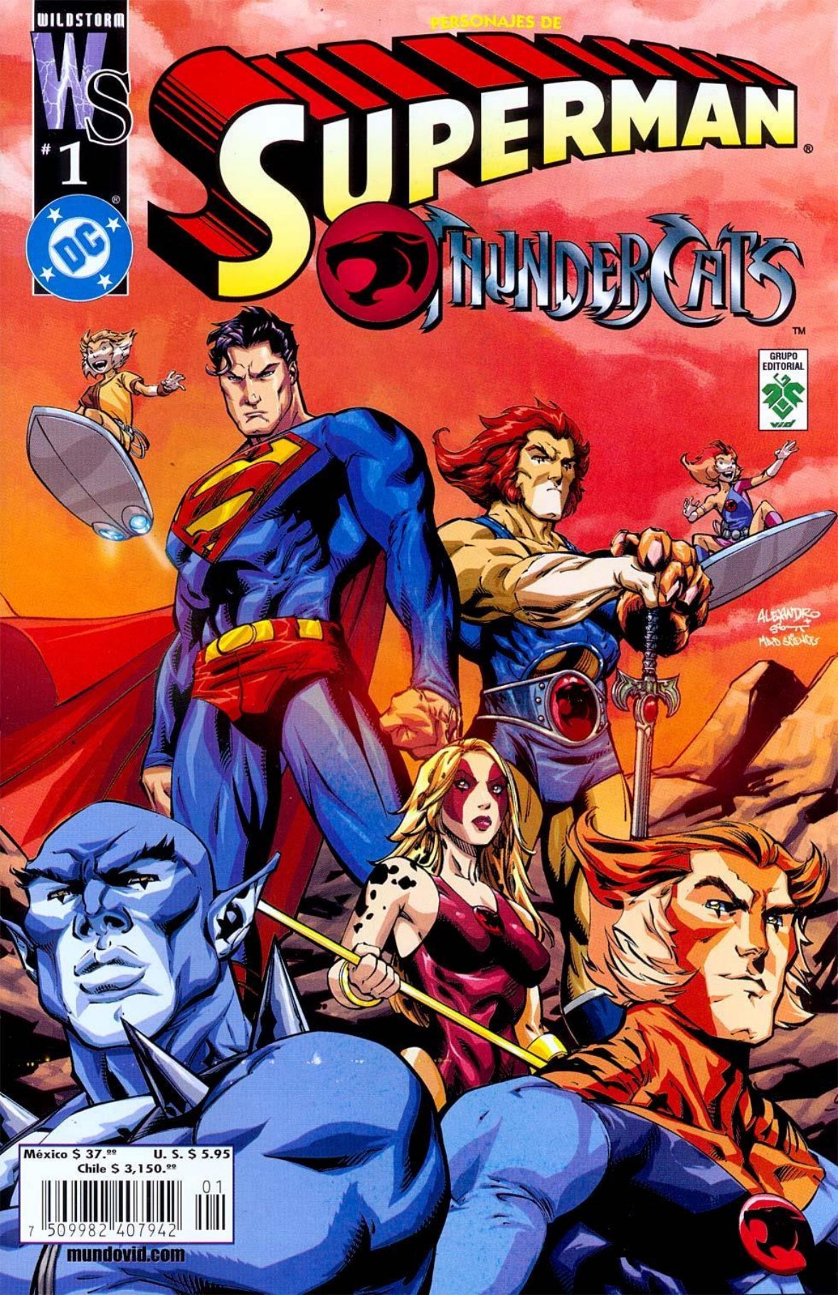 Carátula SUPERMAN THUNDERCATS